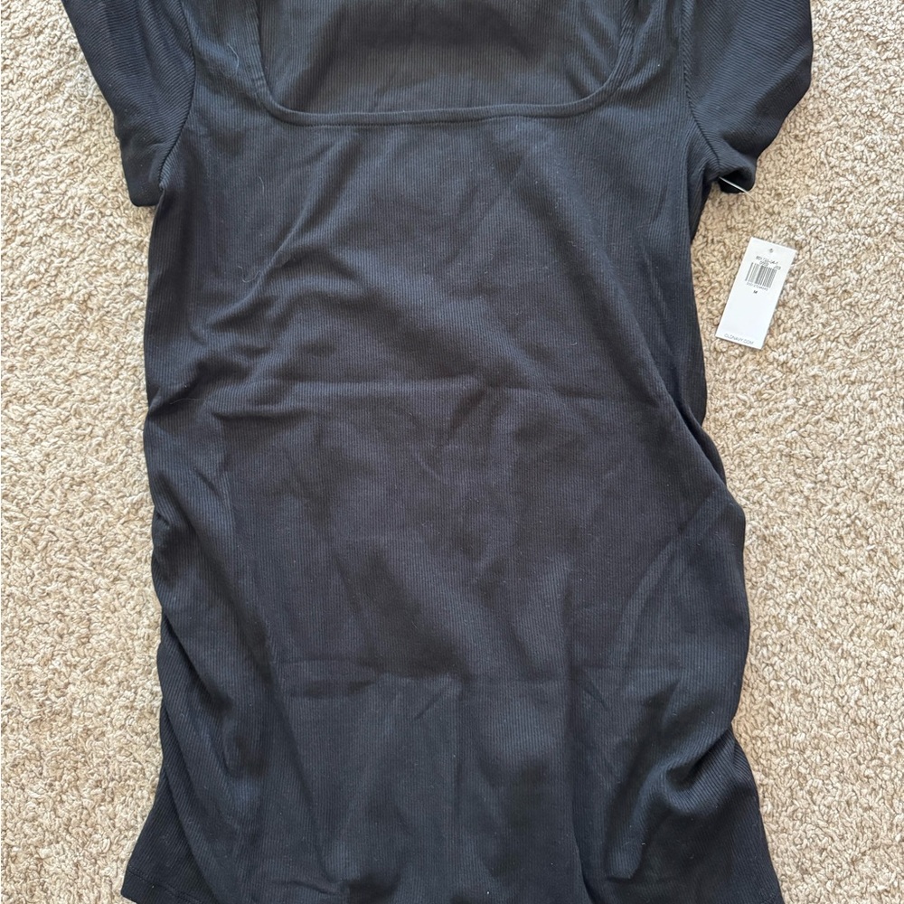 Old navy black maternity square neck T shirt